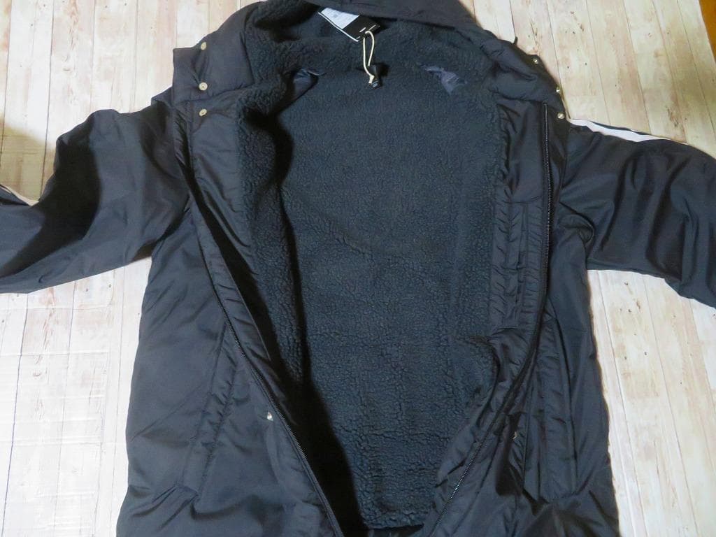 ★新品★adidasアディダス ベンチコート 黒・白【L】