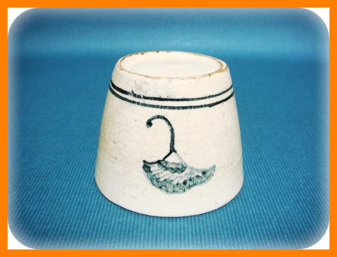403『染付 銀杏 蕎麦猪口』　/骨董品 古美術 アンティーク 古玩