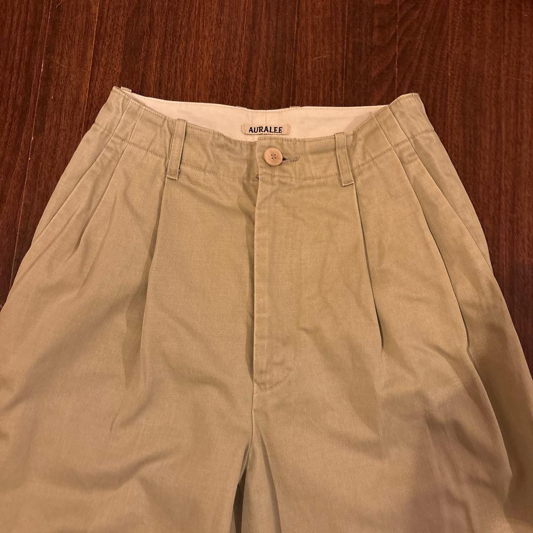 AURALEE　オーラリー　CHINO　WIDE　PANTS　チノワイドパンツ