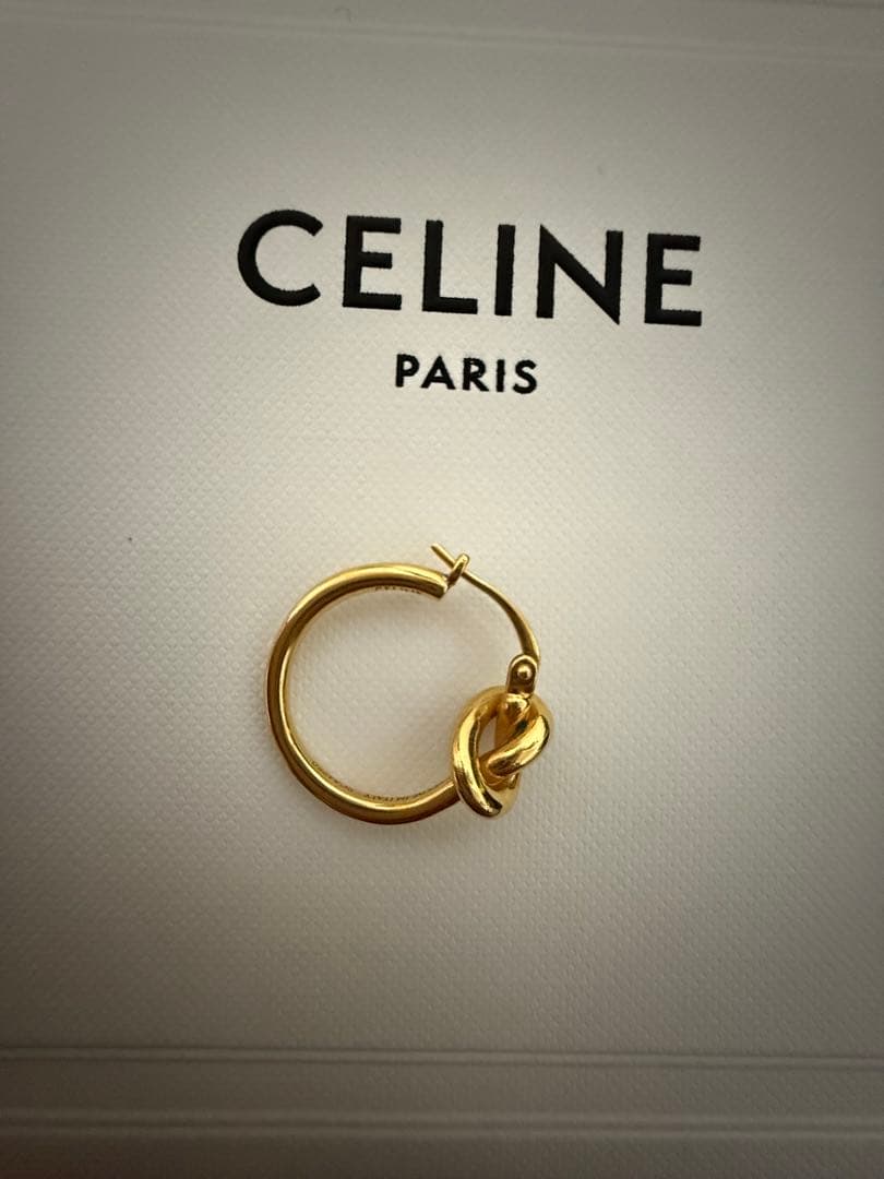 CELINE ノット スモール フープ ピアス(片耳用)