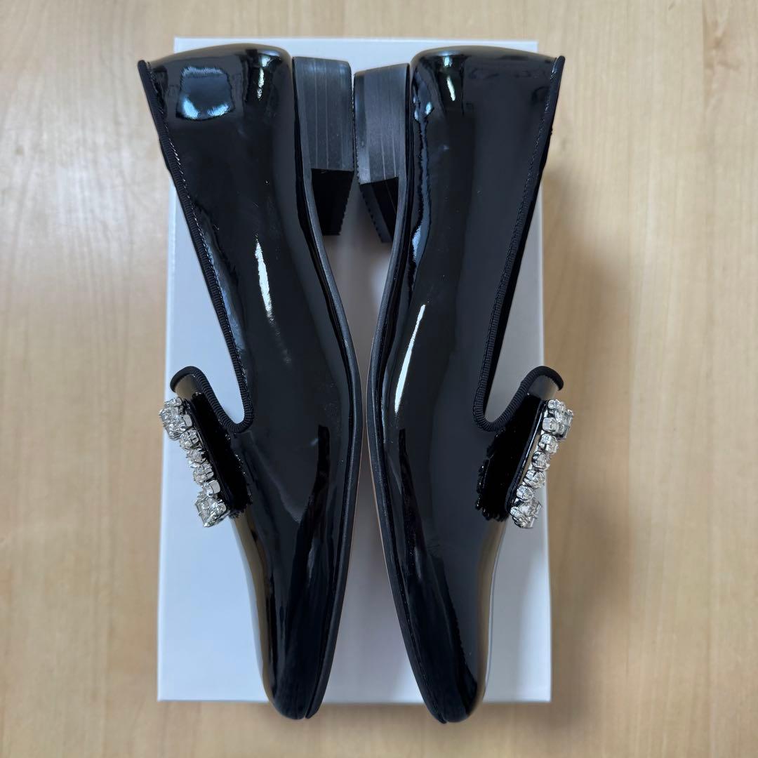 ピッピシックビジューオペラローファー　トゥモローランド パンプス　エナメル　37