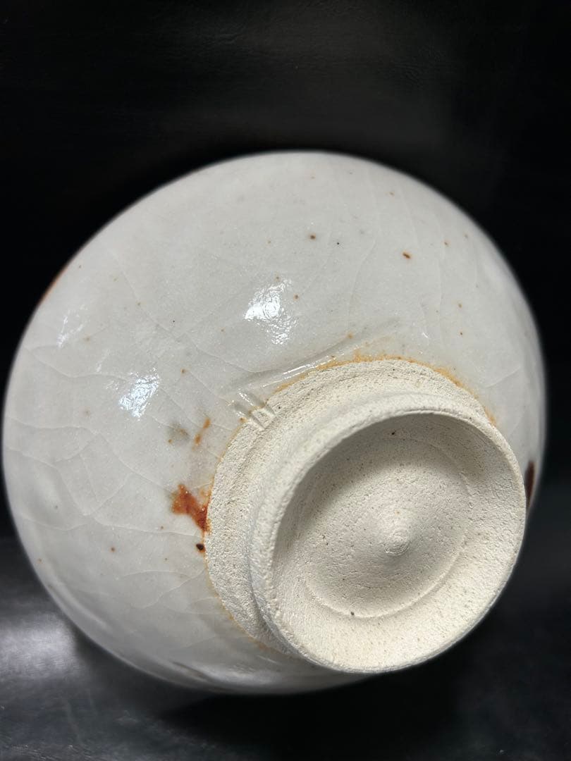 究極の古美術◾️蔵から美しい幻想的な夕陽の陰陽の富士山の抹茶茶碗が出てか来ました。