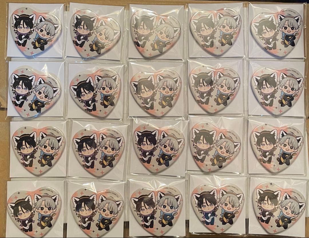 ピンクハートジャム くじメイト E賞 E-4 缶バッジ 20個セット