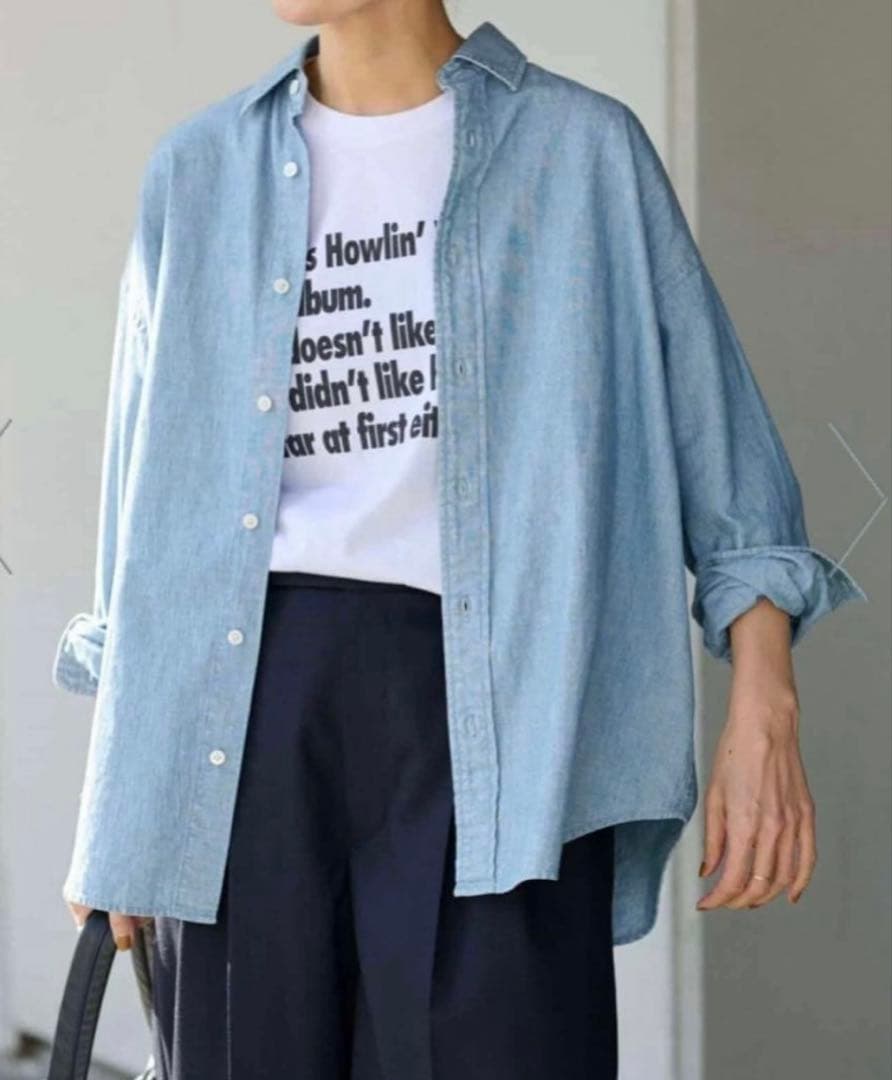 25SS FRAMeWORK フレームワーク　ダンガリーシャツ