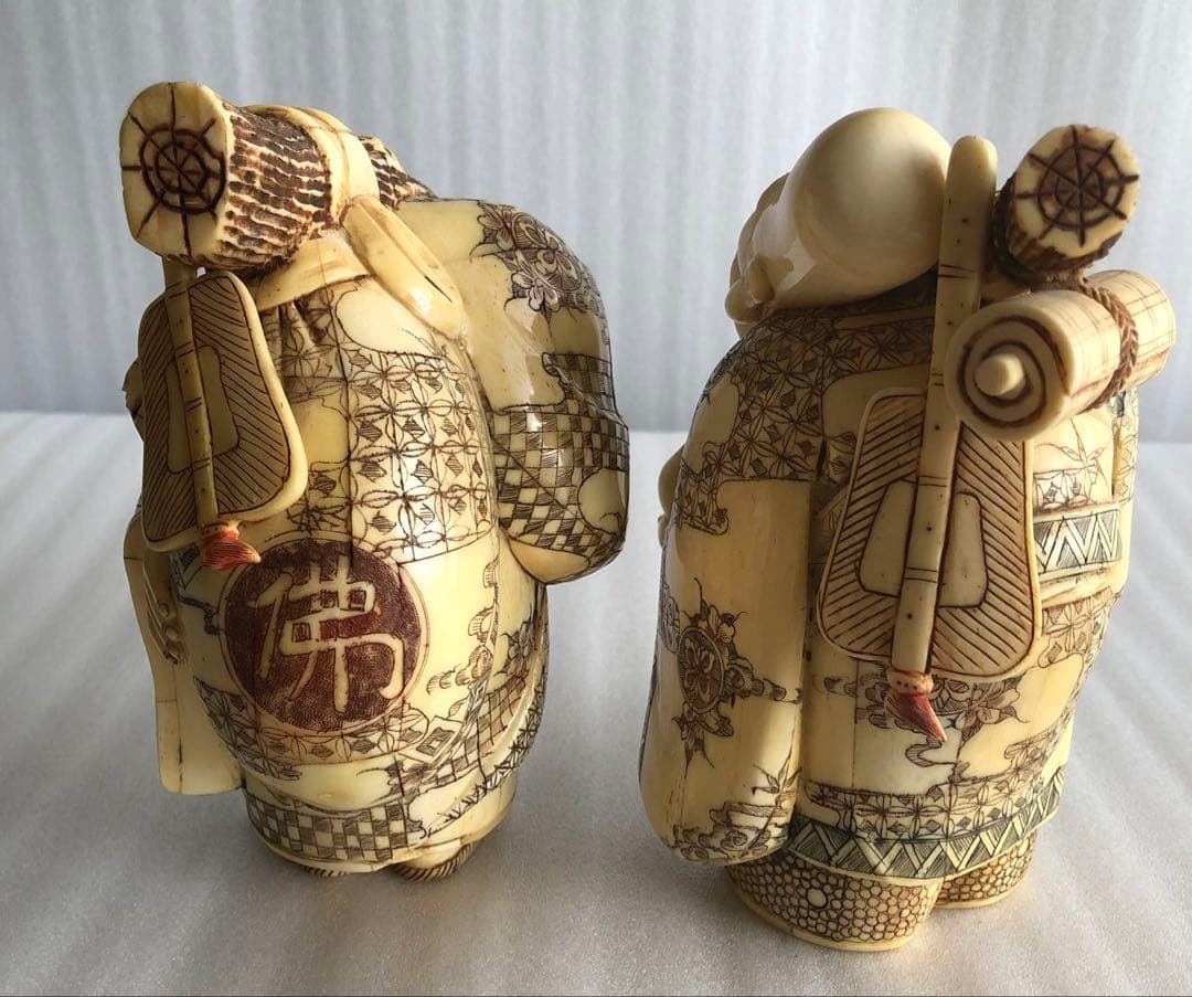 七福神 細密彫刻 時代物 縁起物 開運 置物 商売繁盛 彫刻