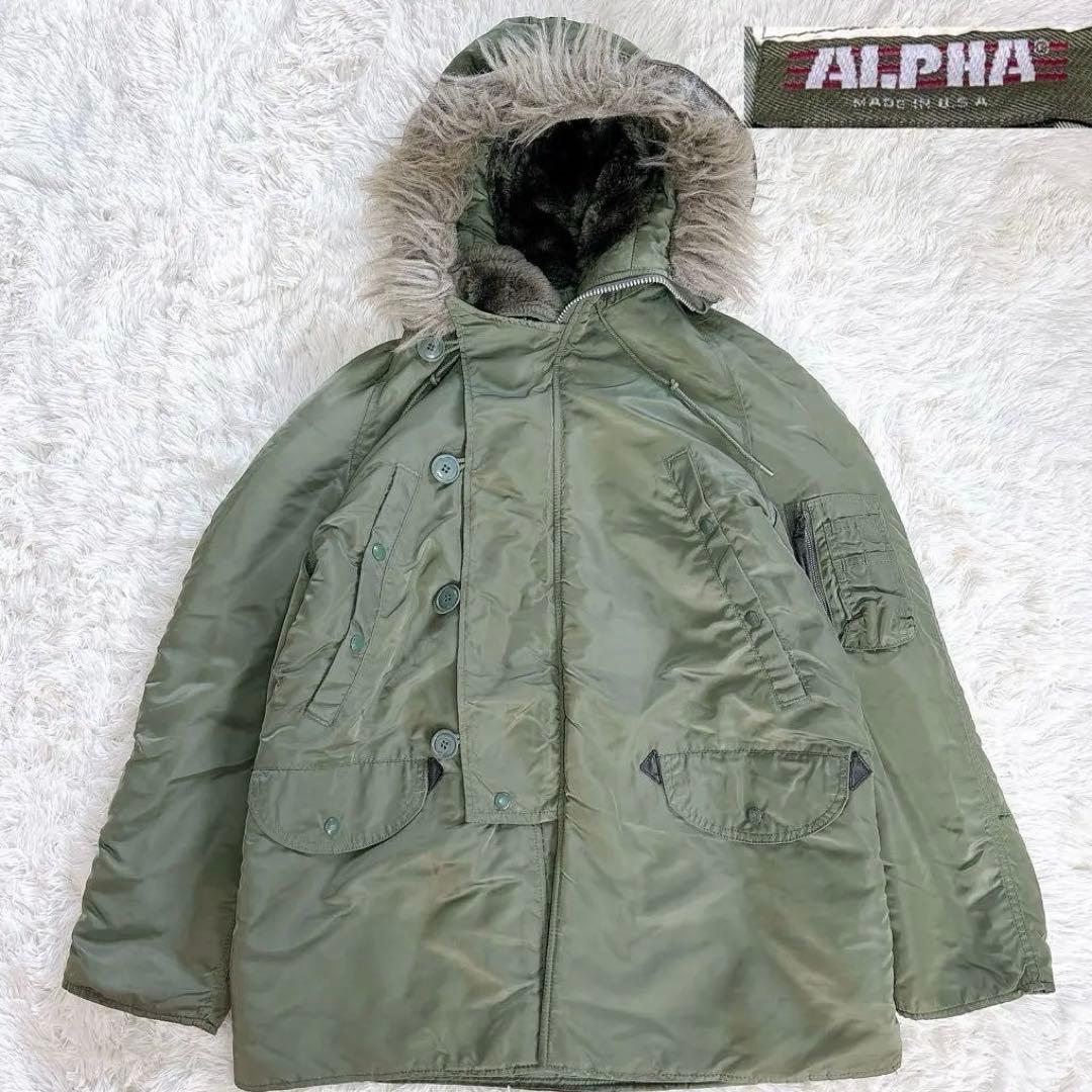 USA製 ALPHA N-3B ジャケット ヴィンテージ 旧タグ