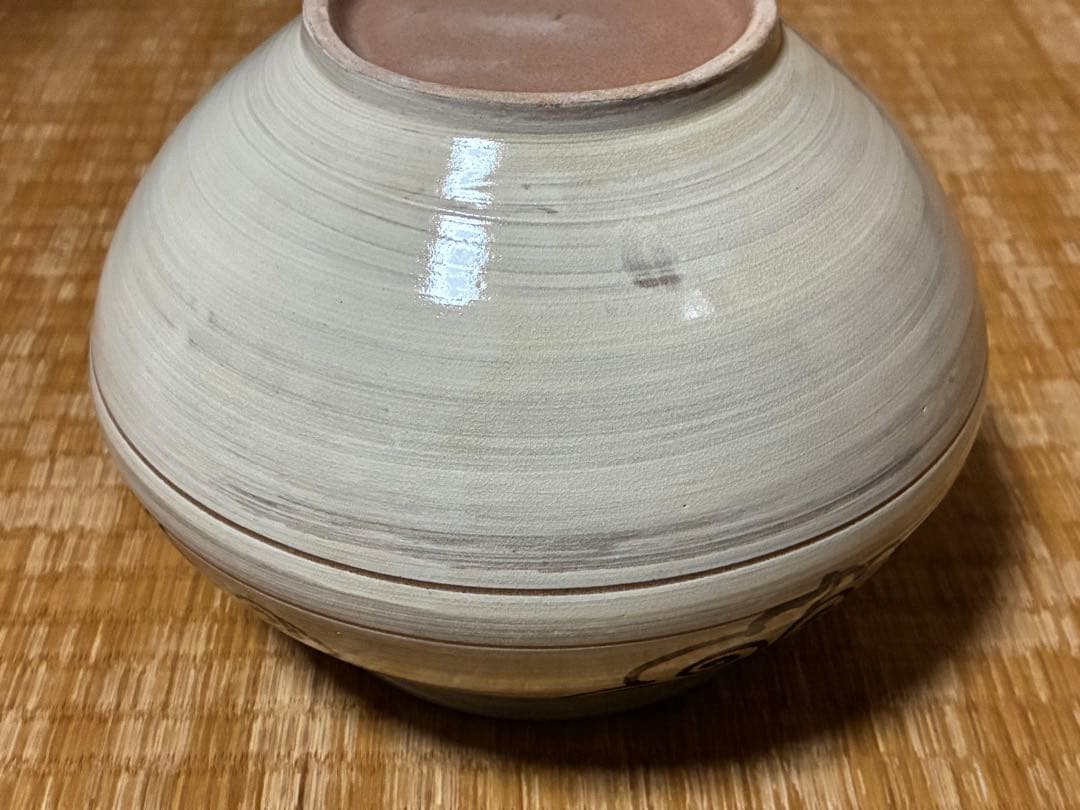 茶道具 廣州窯 鉄絵 刷毛目 水指 共箱 時代物 【趙 小守】 韓国 高麗