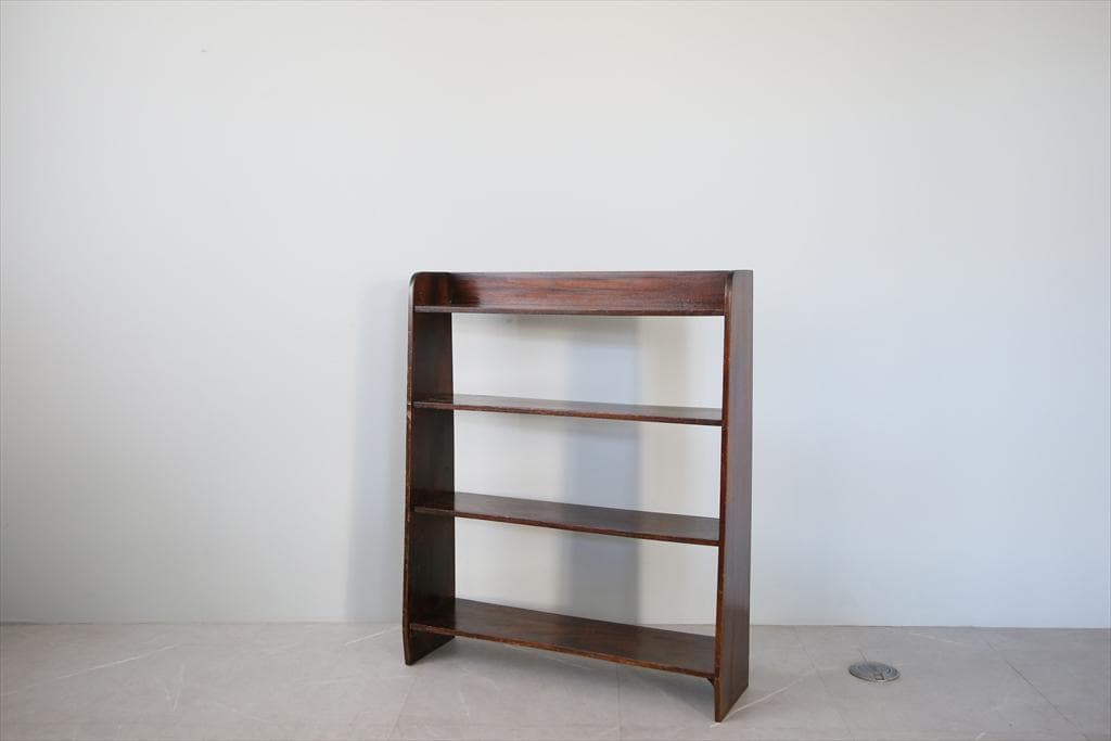 英国アンティーク木製ブックシェルフ/本棚/オープンラック/飾り棚(89-63