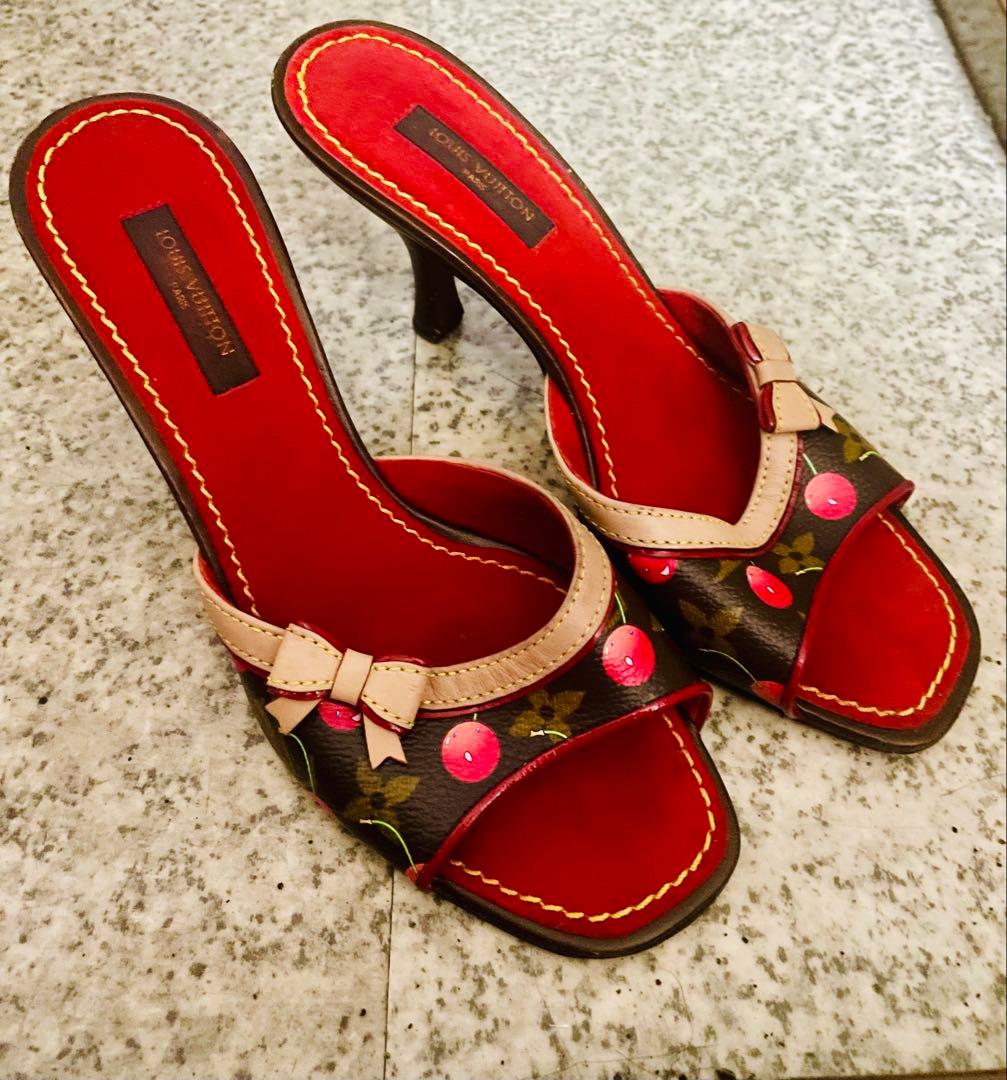 Louis Vuitton×村上隆　モノグラムチェリー　ミュール