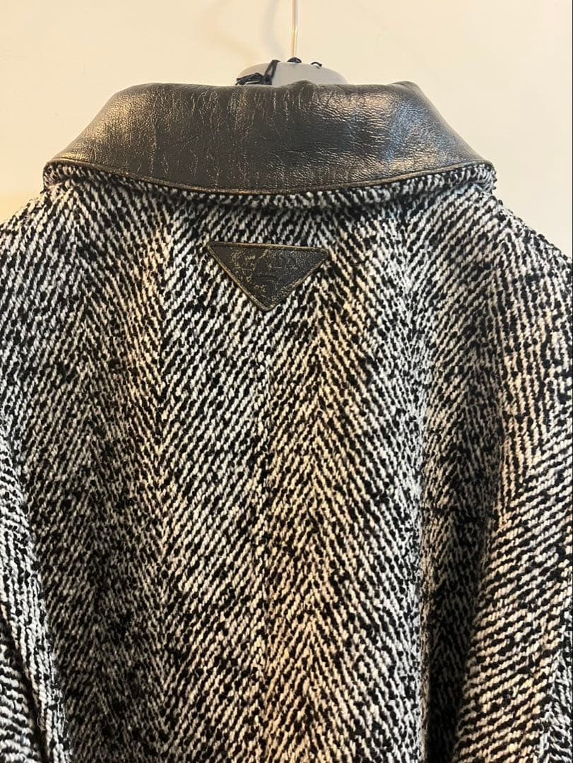 プラダ PRADA 24AW ウールブレンド ジャケット コート グレー