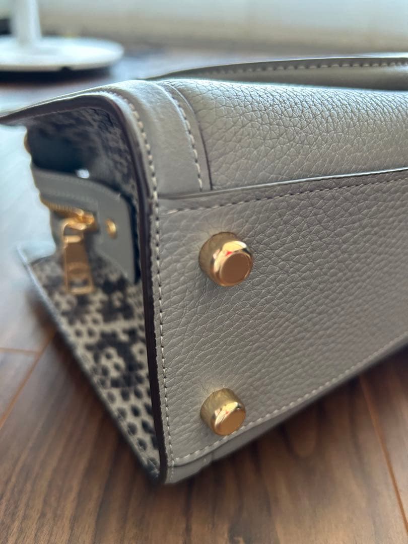 COACH グレース キャリーオール ハンドバッグ グレー超美品！