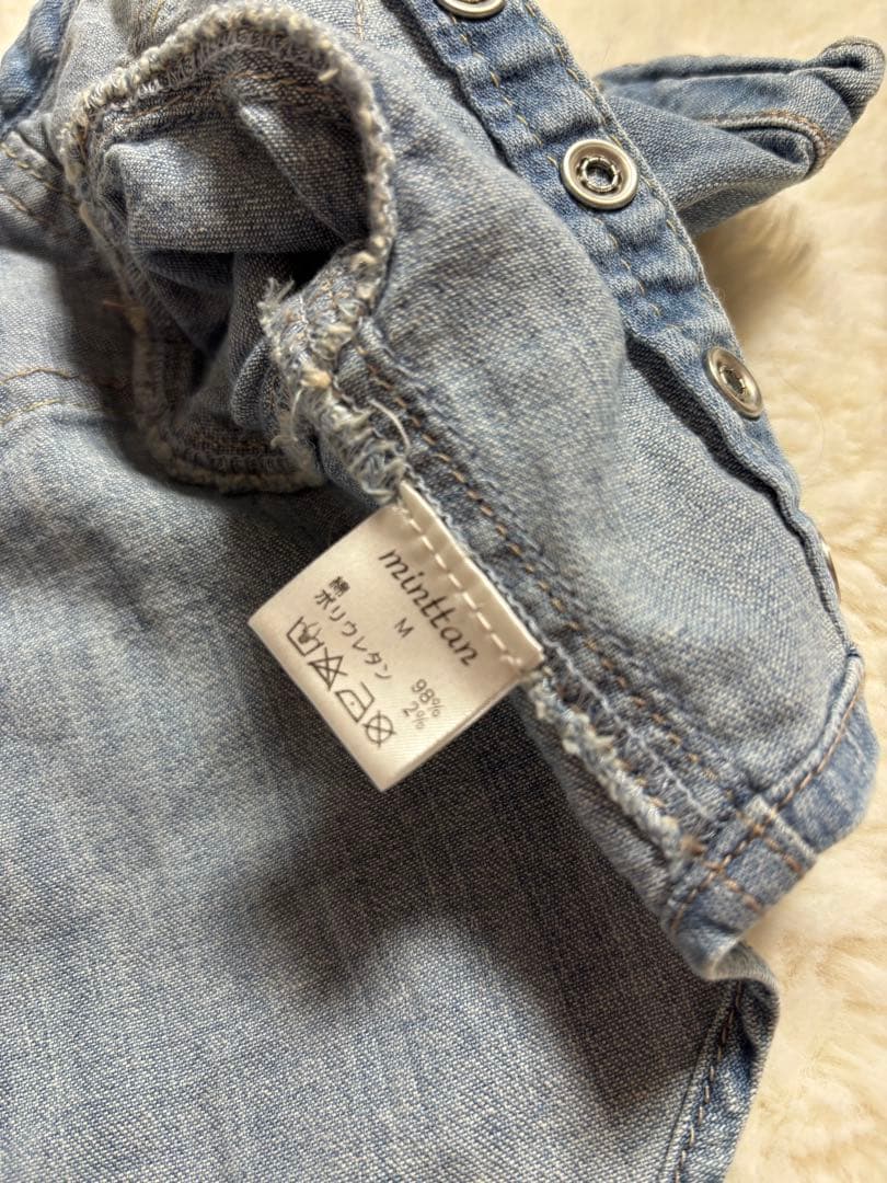 ミントタン デニムシャツ Mサイズ minttan