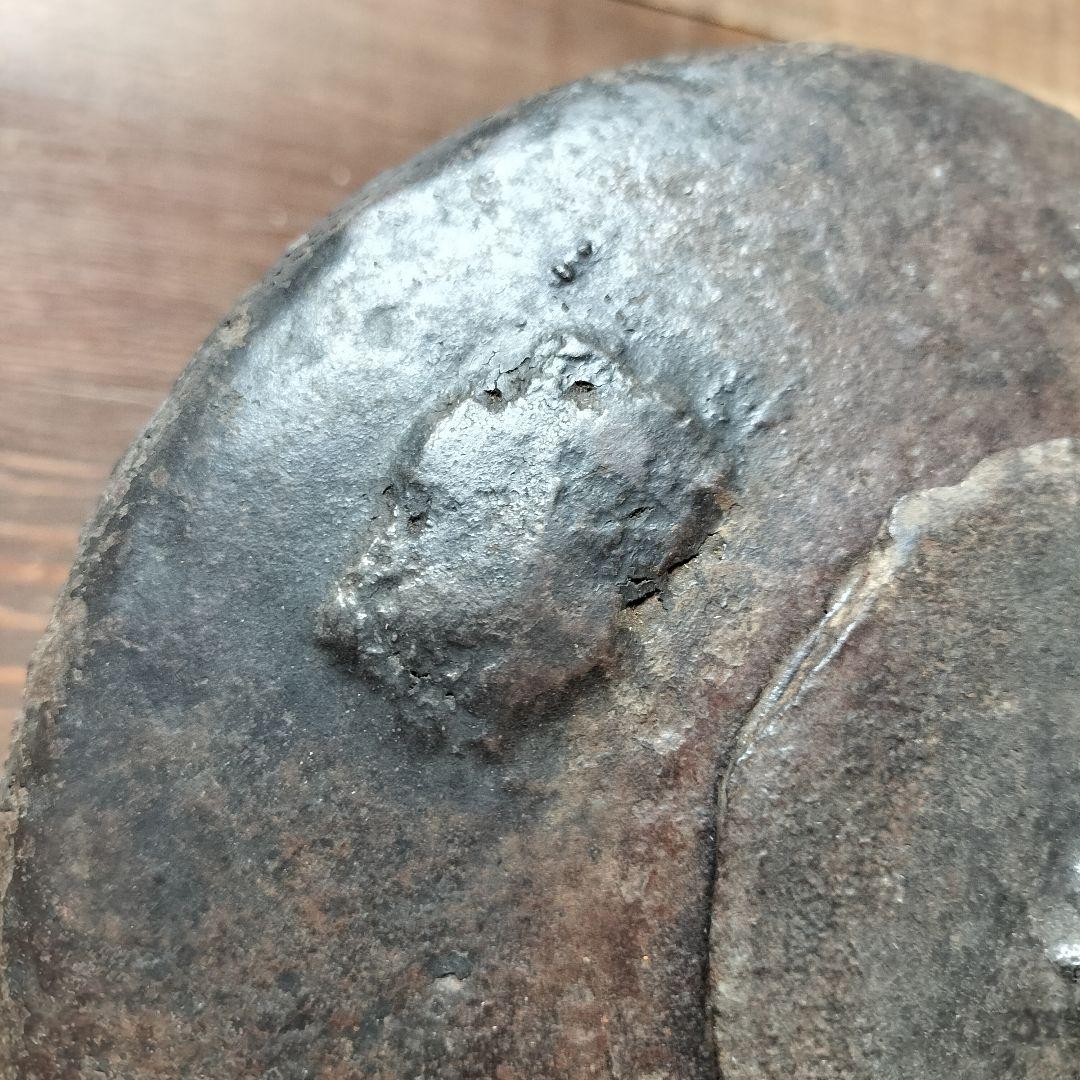 李朝の鉄瓶　アンティーク　民藝