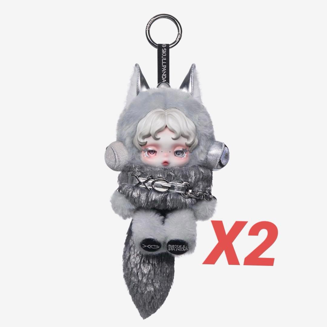 ポップマート スカルパンダ × XG ぬいぐるみペンダント（日本限定）