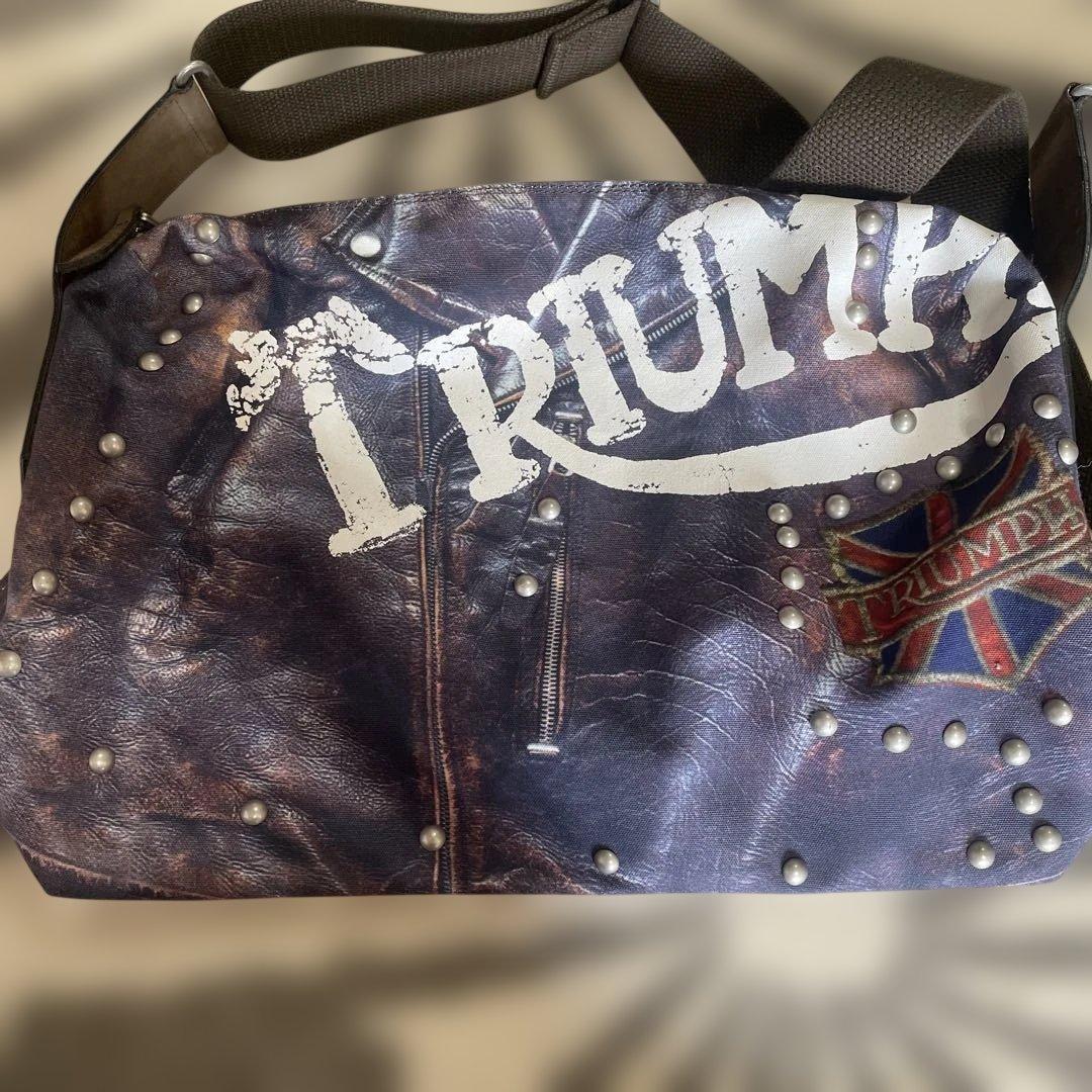 PaulSmith TRIUMPHプリント スタッズショルダーバッグ