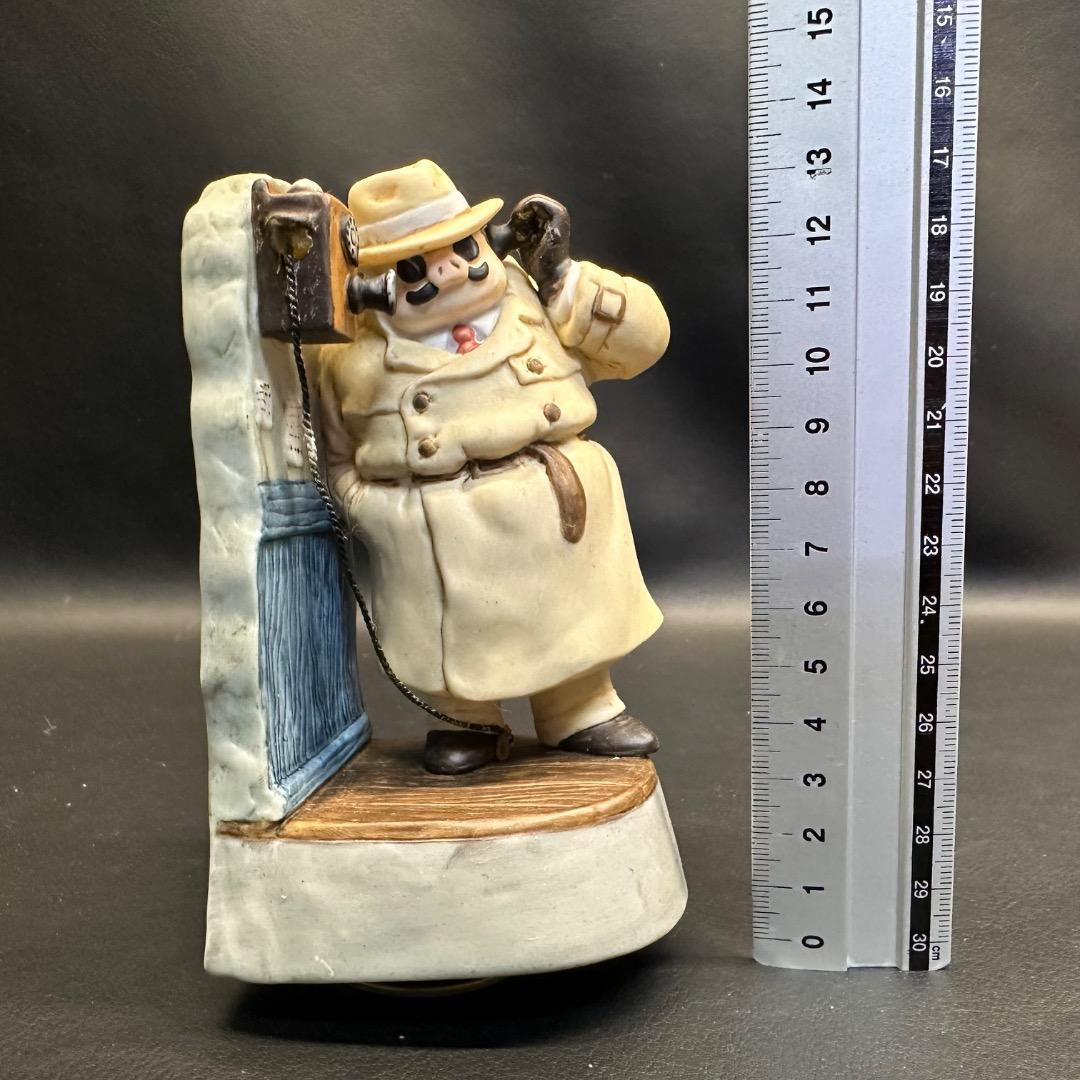 ♡Fa右1024 ジブリ 紅の豚 ポルコ・ロッソ オルゴール 磁器製