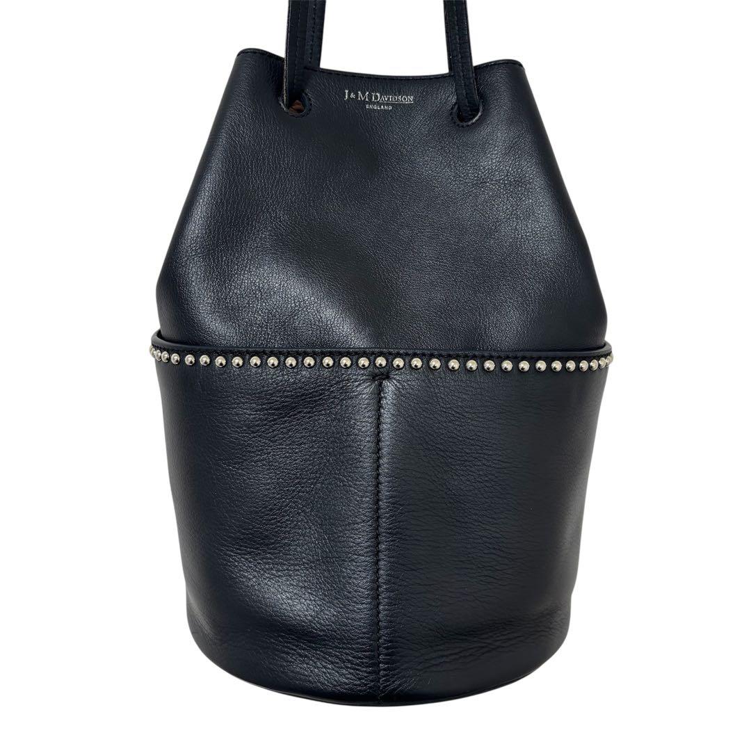 J&M DAVIDSON ミニデイジー スタッズ ショルダーバッグ ブラック