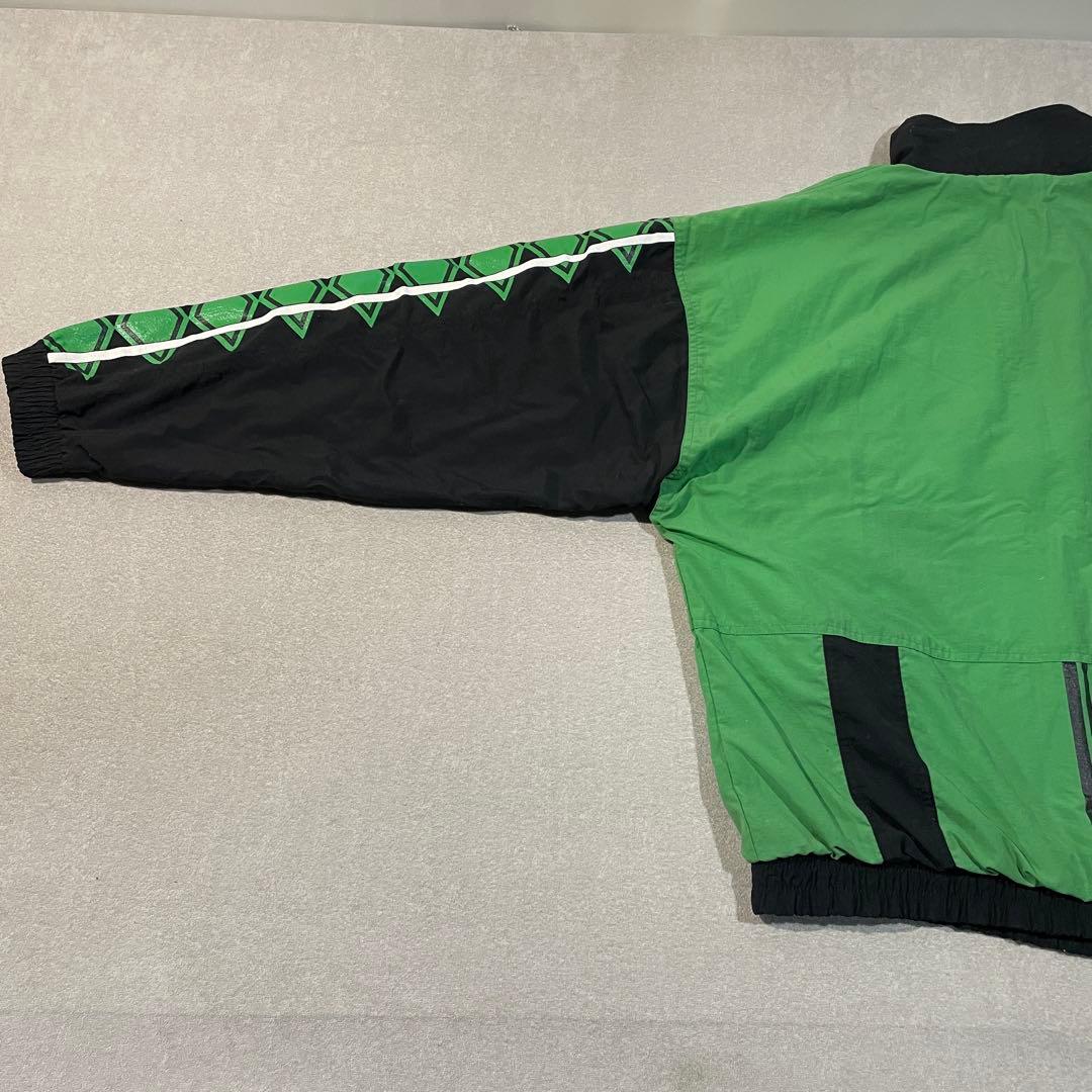 【激レア!90s】Reebokナイロンジャケット L ボルシアMG 緑