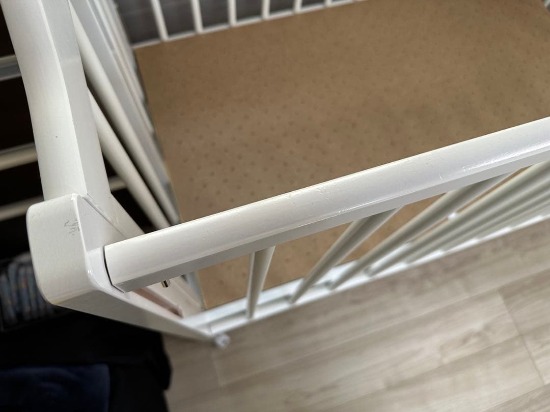 ベビーベッド スリーピー 折りたたみ ワンタッチハイベッド パル ホワイト