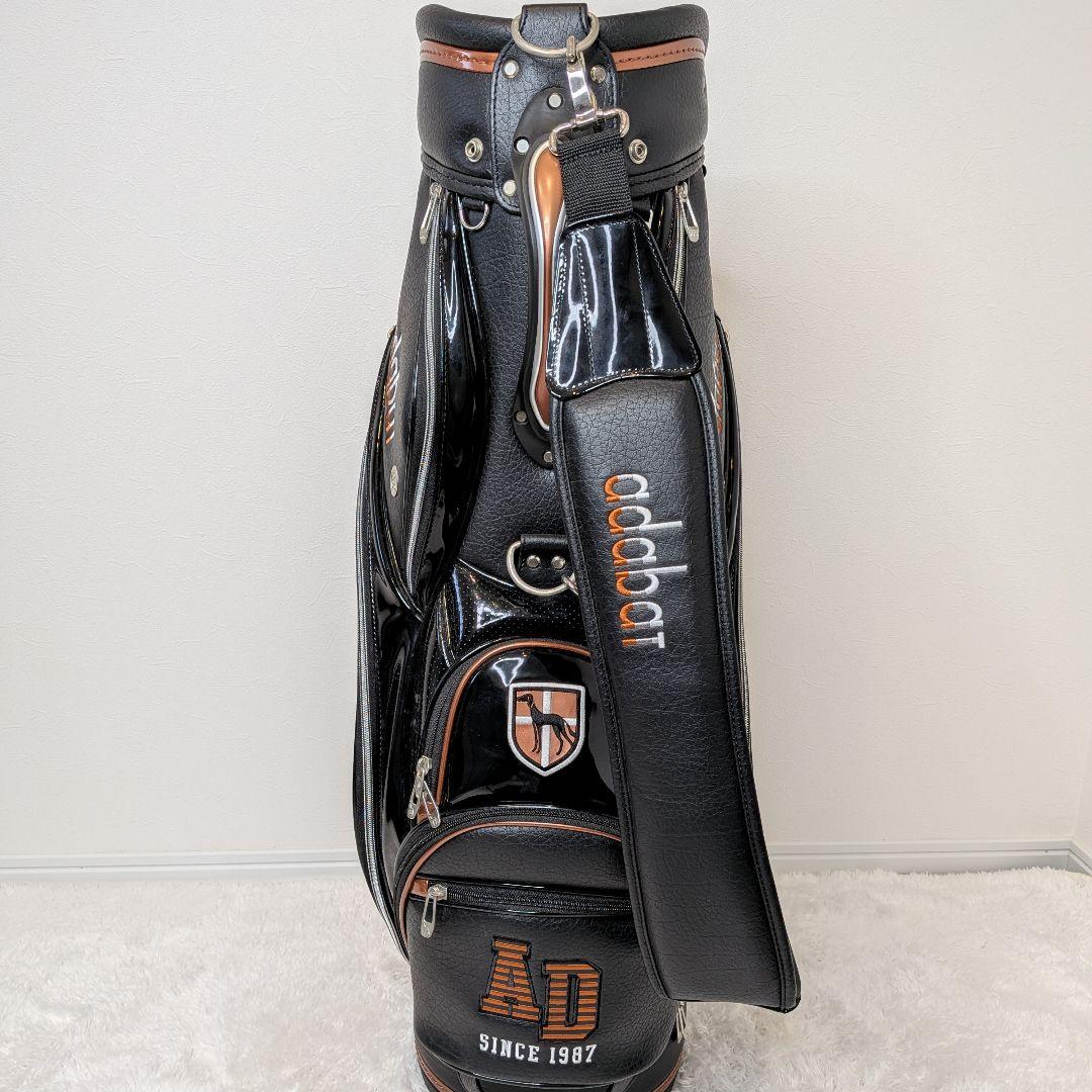 adabat アダバット キャディバッグ 9.5型 47インチ ブラック ゴルフ