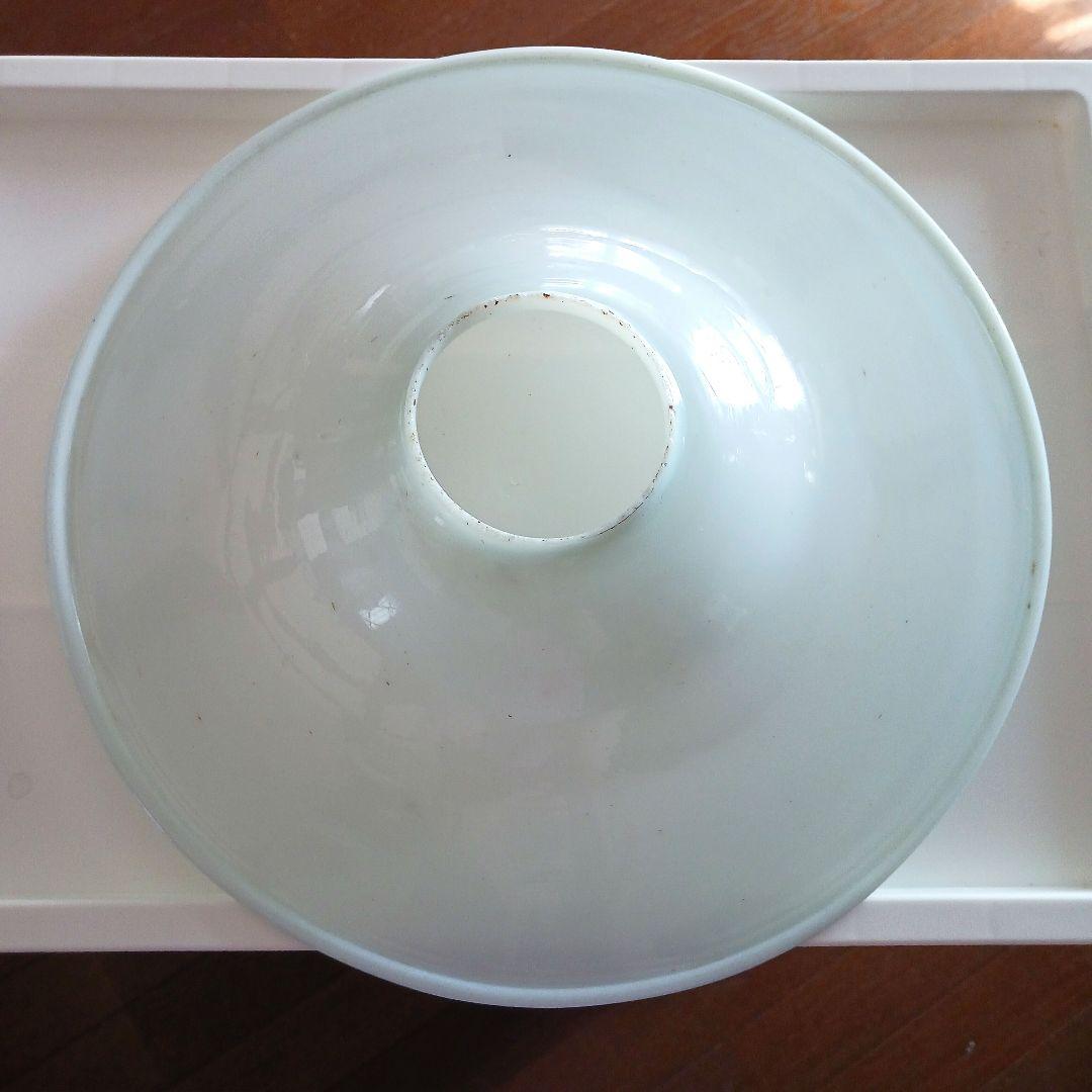 アンティーク吊りオイルランプ　　　　ミルクガラス