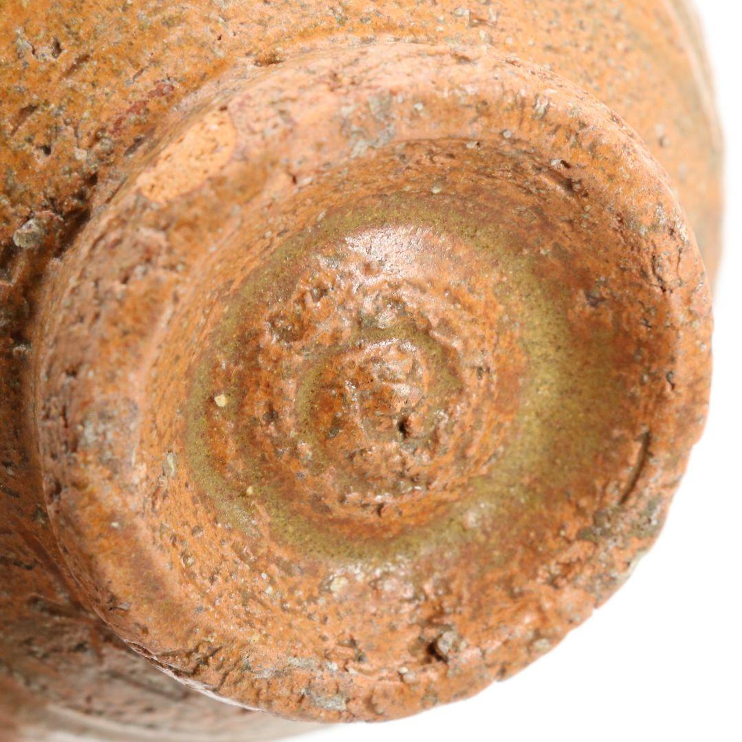 那波鳳翔作 伊羅保茶碗 高麗茶碗 共箱共布 茶道具　C203　1F14D