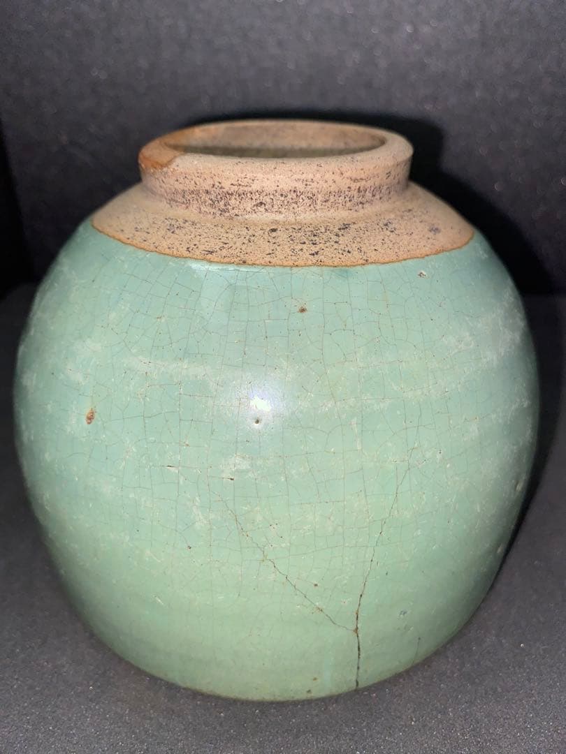 布志名 緑釉ぼてぼて茶碗　桶茶　出雲丸碗　ぼてぼて碗　呉須手茶碗　呉洲茶碗　呉洲