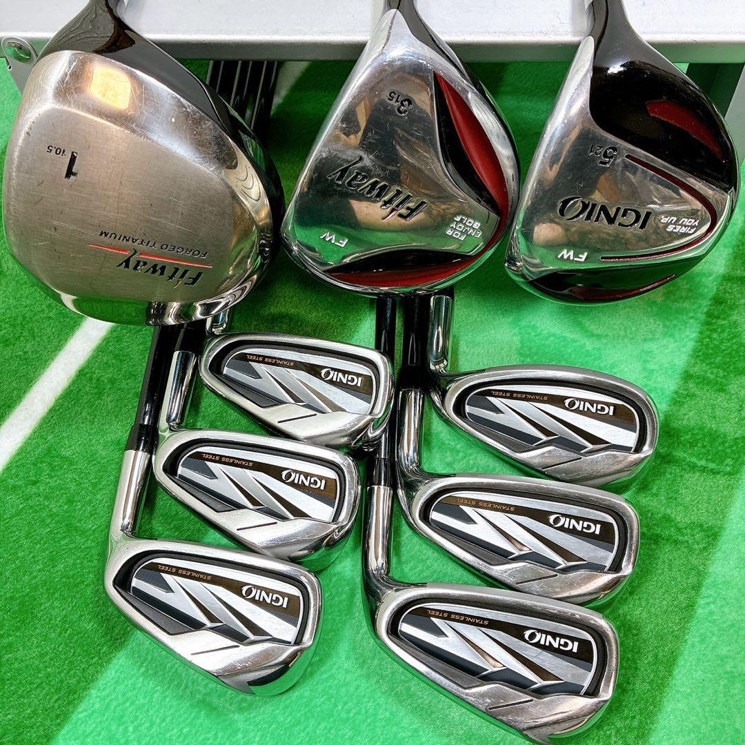 FITWAY ✖ IGNIO メンズゴルフクラブ 9本 フレックスR 初心者