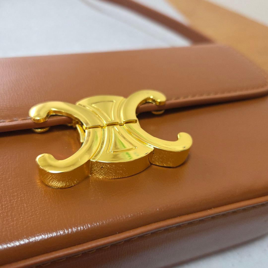 CELINE トリオンフ バッグ ブラウン