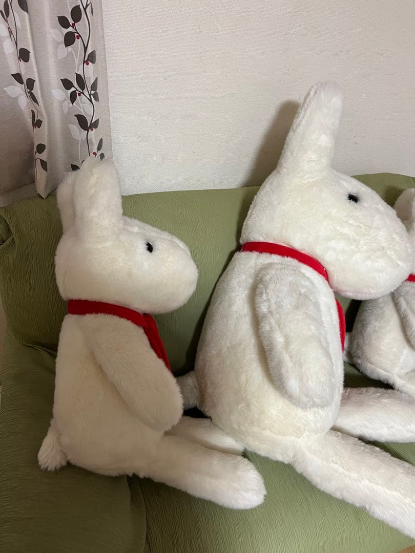 りさとガスパールのりさのぬいぐるみのセット（全長75.85.120センチ）