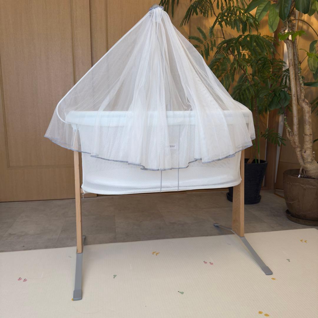 美品★ベビービョルン クレードル 未使用キャノピー付き