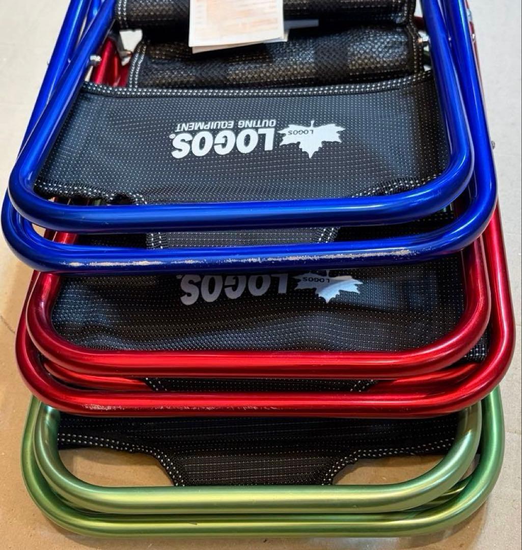 LOGOS 7075トレックチェア　背もたれ付き折りたたみ椅子　軽量　3点セット