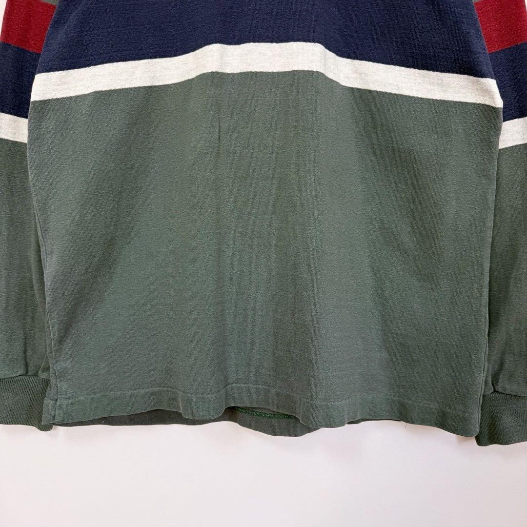 80s USA製 L.L.Bean エルエルビーン 長袖 ラガーシャツ S29
