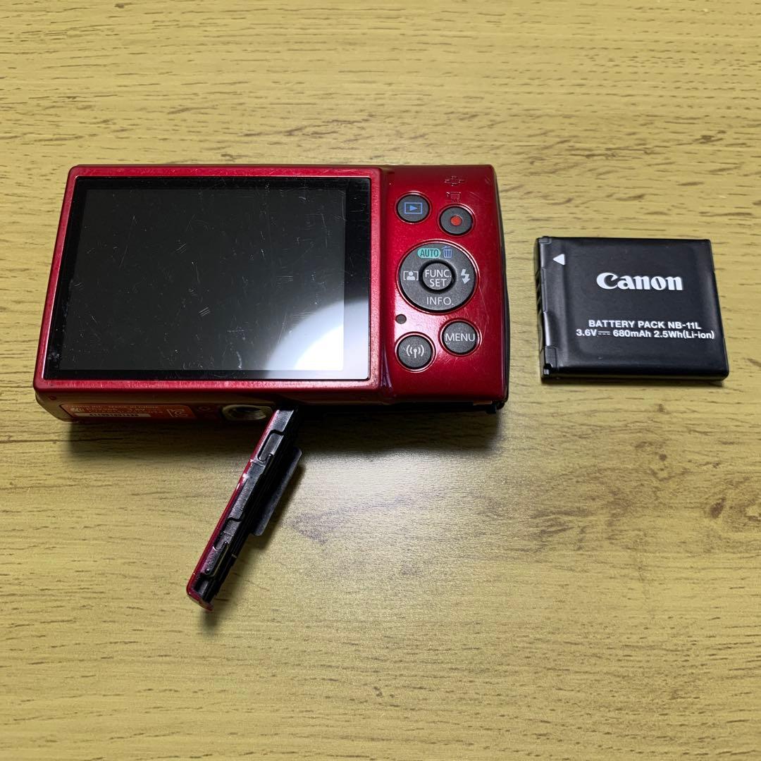 CanonデジタルカメラIXY190レッド光学10倍ズームIXY190RE