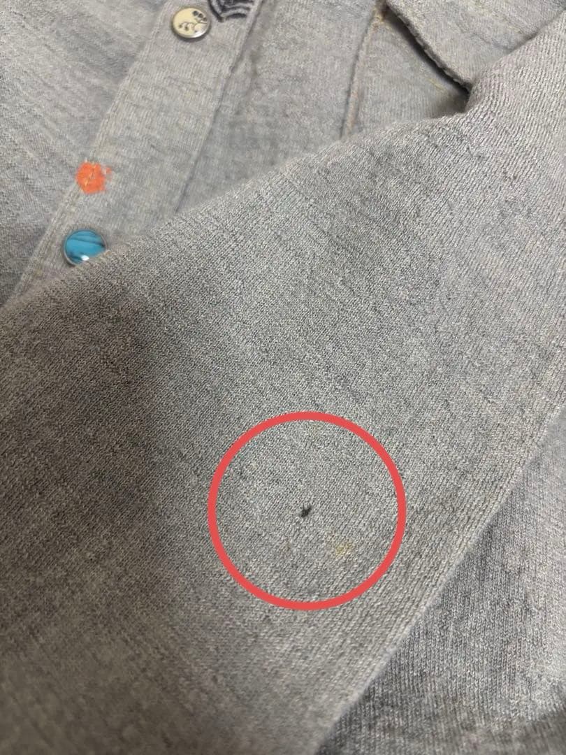 【レア品】 KAPITAL キャピタル 刺繍入りグレー長袖シャツ