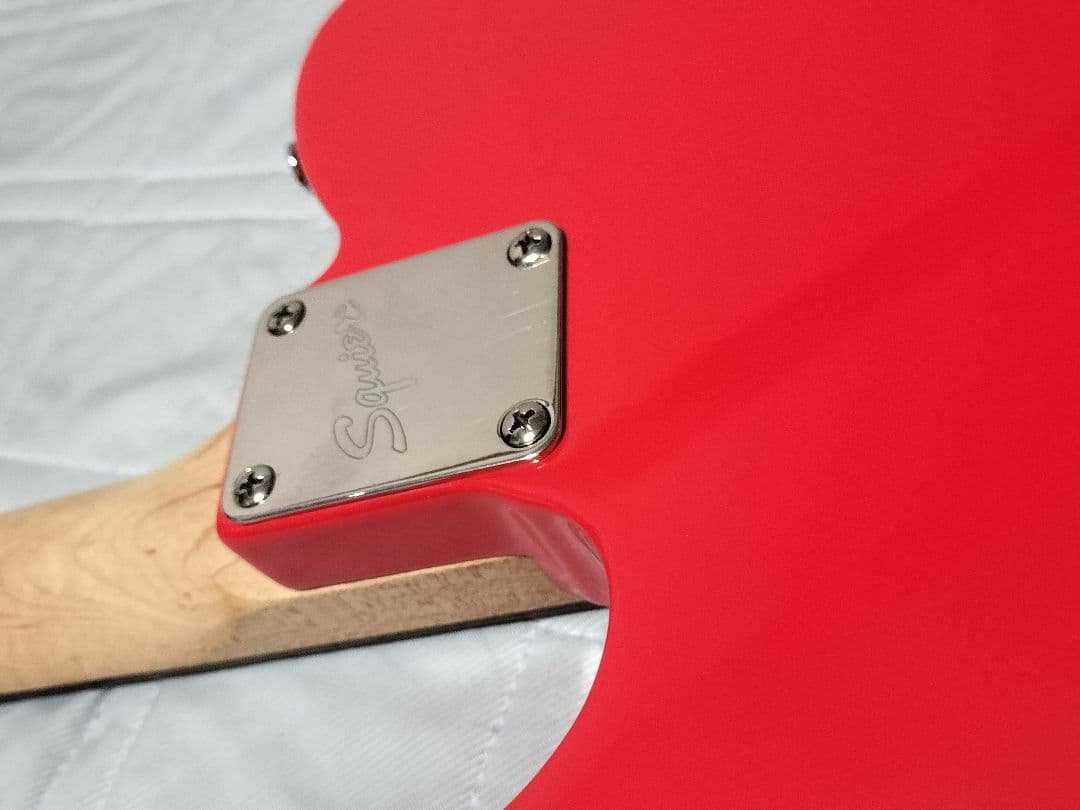 Squier スクワイア テレキャスター 赤 fenderケース付 初心者最適