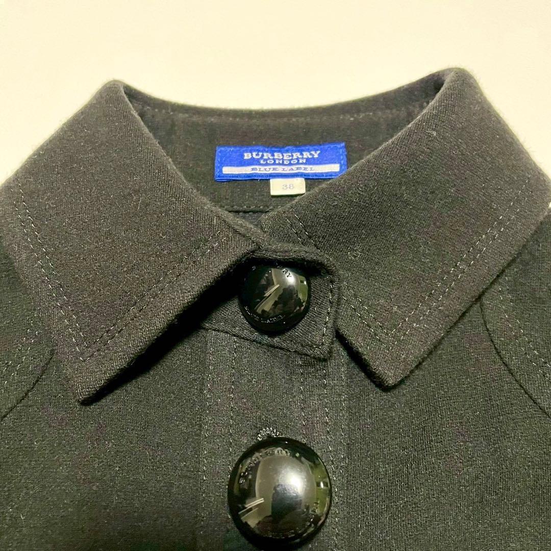 【バーバリーブルーレーベル】ドッキングワンピース ノバチェック ホースロゴ 38