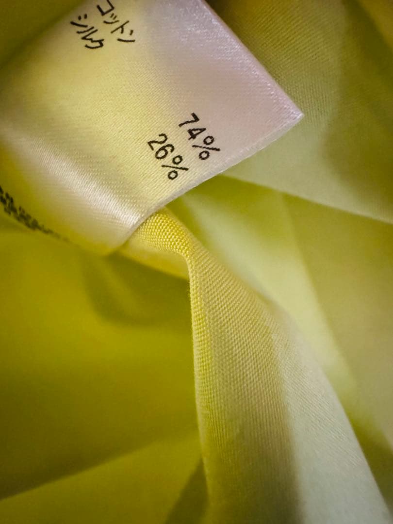 滝沢眞規子さん着用同一色違い【BLAMINK ブラウス36ライムイエロー】