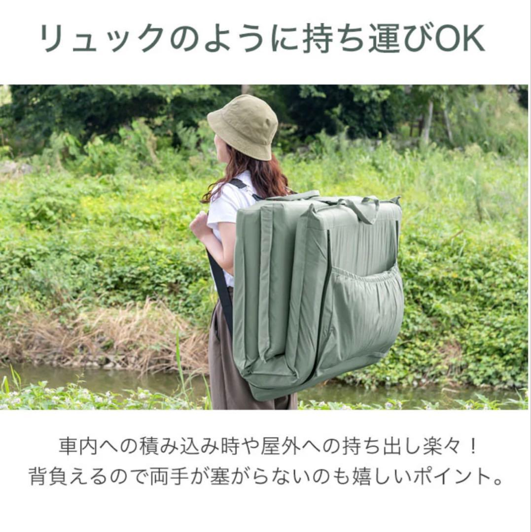 たんすのゲン3way車中泊マットキャンプマットソファベッド撥水チャコールグレー