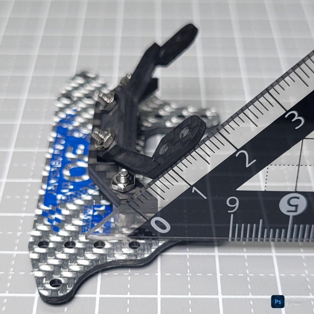 残り1個 CH-Fix2【CNC加工】フロント提灯用ヒンジ カーボンパーツセット