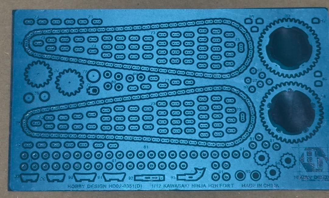 タミヤ Ninja H2Rとディテールアップパーツとカーボンデカールの3点セット