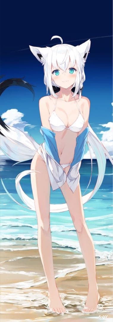 白上フブキ等身大タペストリー