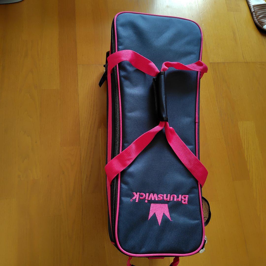 Brunswick ボウリング用キャリーバッグ ネイビー/ピンク