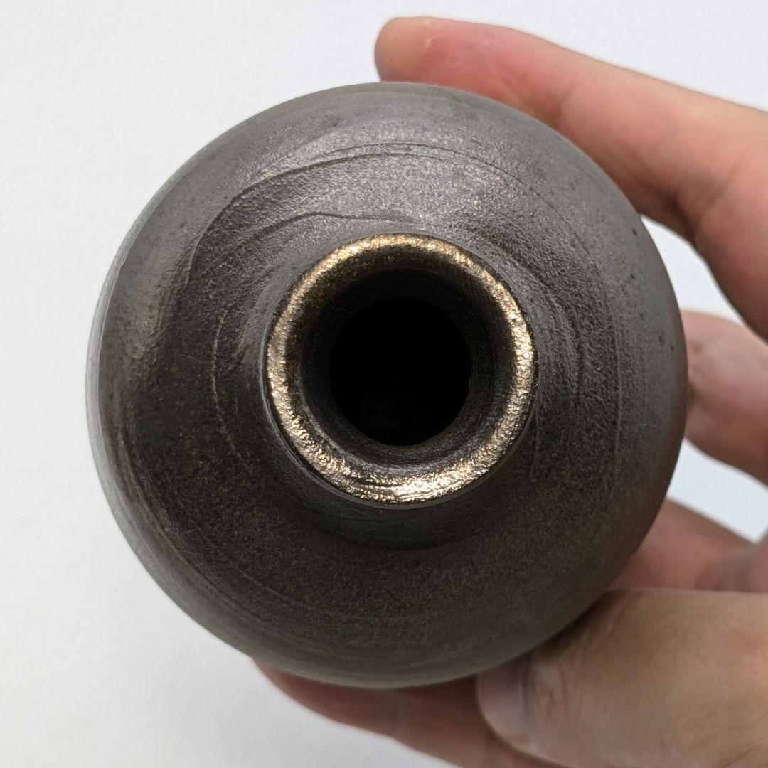 岡山県重要無形文化財 山本出 備前焼 銀彩徳利B とっくり 酒器 食器 日本酒