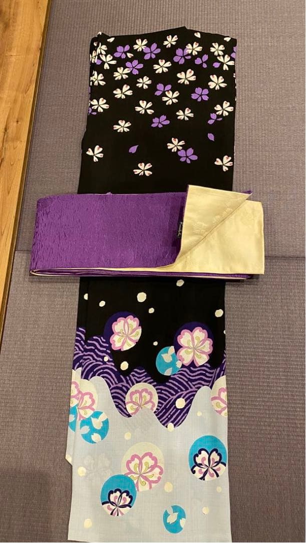 アナスイ浴衣　さんび　帯は組曲