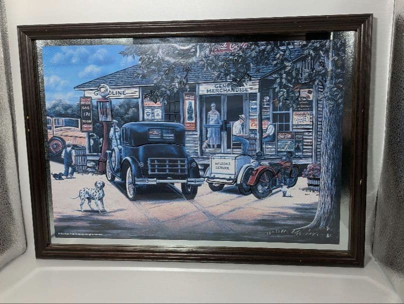 【希少品】Coca-Cola Looking Back パブミラー