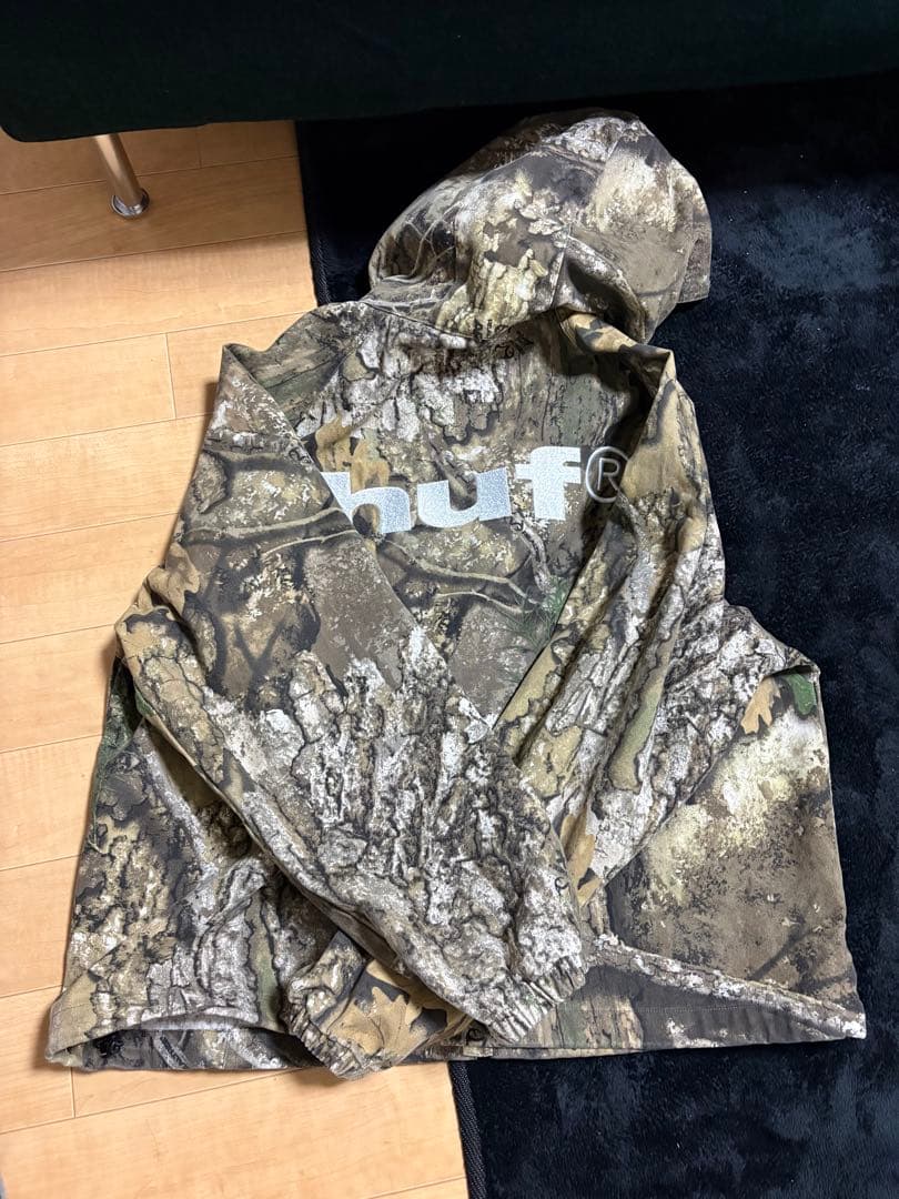 huf 迷彩柄 ナイロンジャケット M