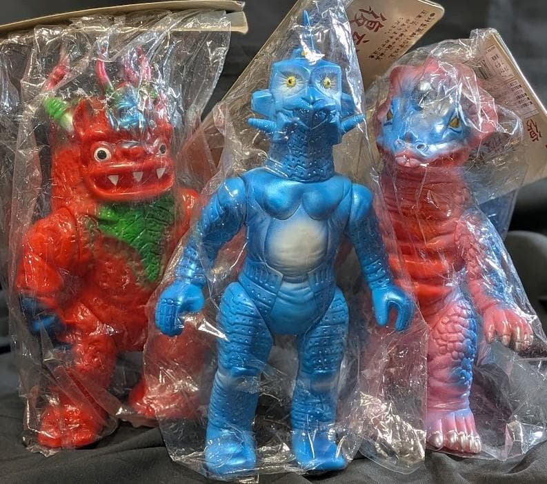 ウインダム＆ミクラス＆アギラ（ブルマァク復刻）未開封ソフビフィギュア３体セット