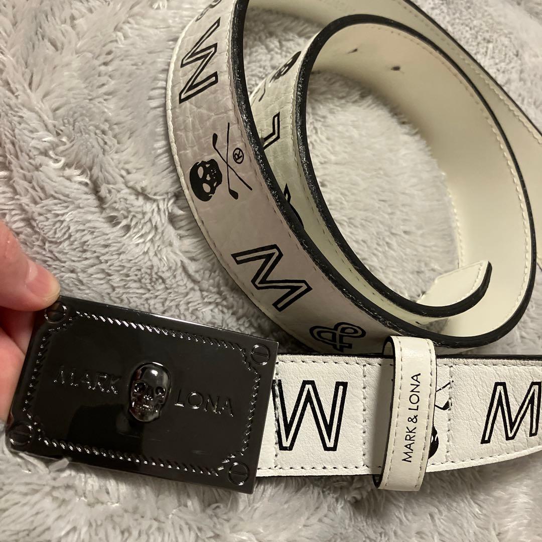 mkt MARK & LONA ゴルフ ベルト ホワイト
