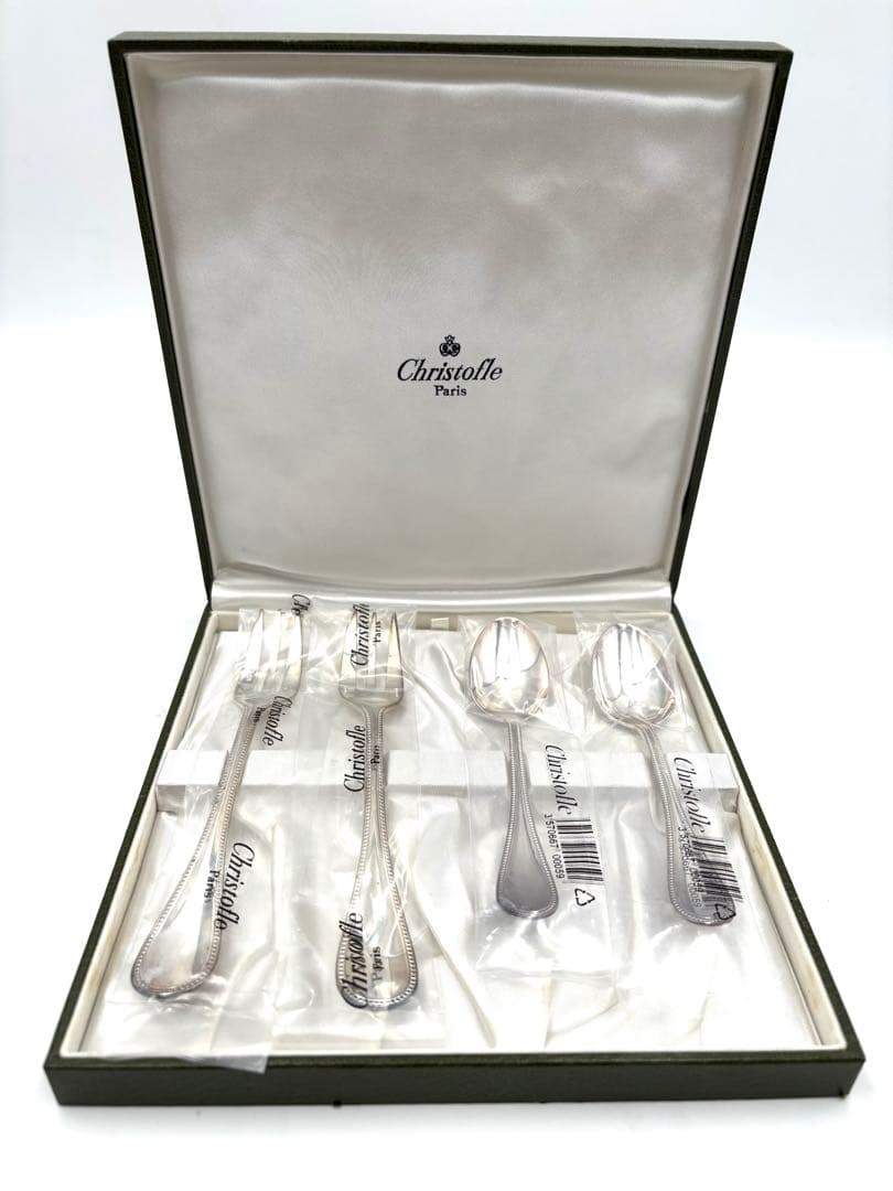 未使用未開封　クリストフル　フォーク　スプーン　カトラリー　4点セット 箱付き